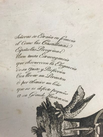 null « Soyel, inbentor de estos abanicos », vers 1790-1800

Feuille d'éventail gravé...