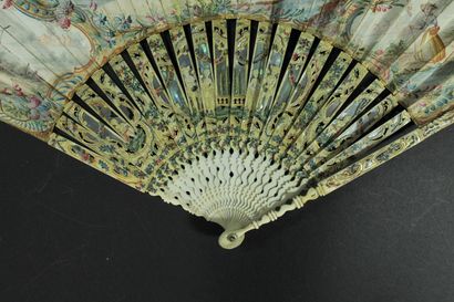 null 
The basket, circa 1760





Folded fan, the gouache wallpaper sheet of a gallant...