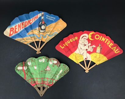 null Five advertising fans

Paper sheets, wooden frames, for alcohols such as Cointreau...