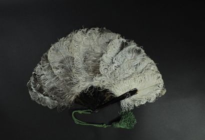 null Three fans, late 19th century

In ostrich feathers, white, black and natural....