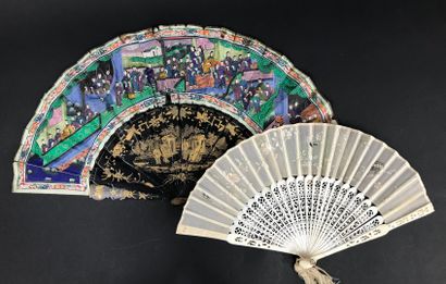  Two fans, China, 19th century 
*One, the...