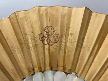 null Net hunting, circa 1880

Folded fan, the silk moiré sheet painted with blue...