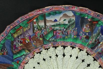 null 
Audiences at the palace, China, 19th century





Folded fan, the double sheet...