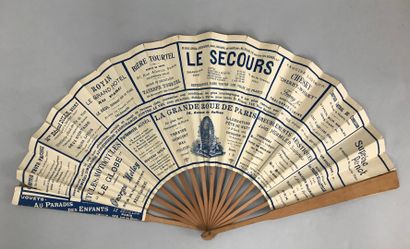null State Railways, circa 1880

Folded fan, the double sheet of paper printed in...