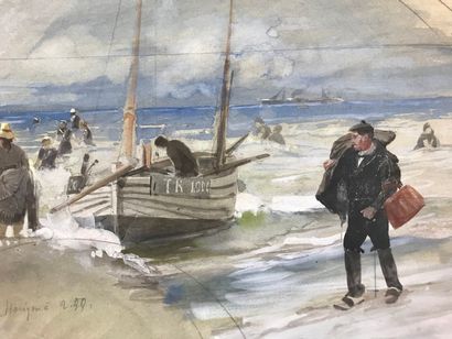 null Les joies du bord de mer, fin XIXe siècle

Projet de feuille d'éventail sur...