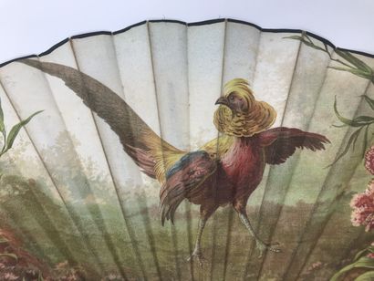 null Pheasant, circa 1890-1900

Large fan, the sheet of fabric printed in color....