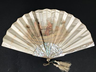 null Blueberries, circa 1900

Folded fan, the satin leaf painted with a bunch of...