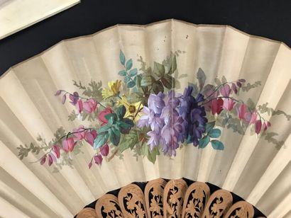 null Pink Cyclamen, circa 1880

Folded fan, the silk leaf painted with a central...