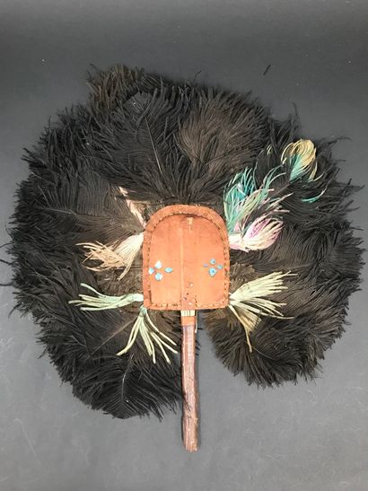 null African screens, early 20th century

Ethnography

*One, in black ostrich feathers...