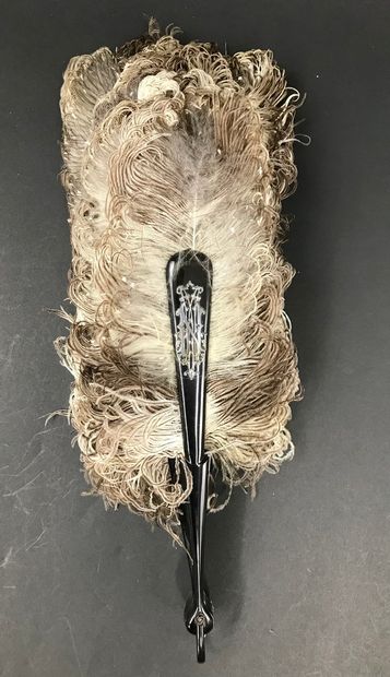 null Feathers and down, 19th century

Fan made of natural ostrich feathers, decorated...
