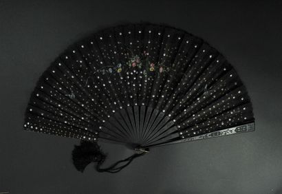 null Three fans, circa 1880-1900

Folded fans, the leaves in fabric painted with...