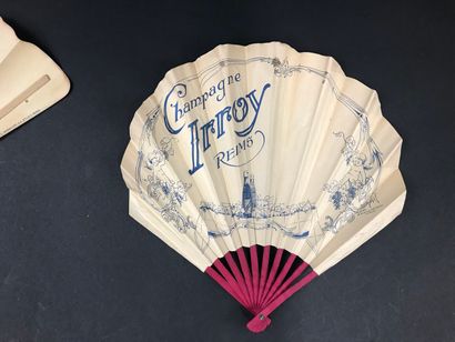 null Seven fans, early 20th century

For various alcohols including Irroy champagne,...