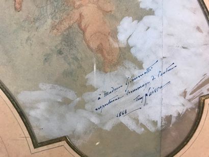 null Tony Faivre (1830-1905), Amours en bosquets, 1868

Fan leaf project on paper,...