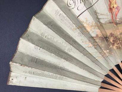 null Dufayel, Calendar fan, 1893

Folded fan, the double sheet of paper printed in...