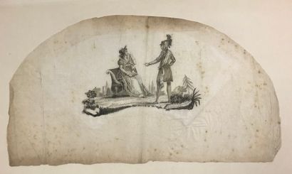 null "El Cid marchando para la guerra", circa 1820...

Fan sheet engraved on paper,...