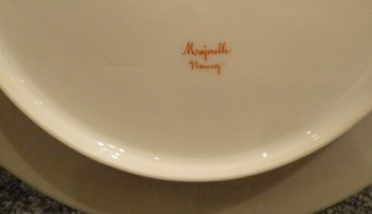 null 
MAJORELLE and J.R. in Limoges




White porcelain dinner service part, the...