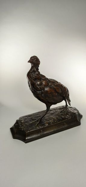 null The gleaner

Bronze group with brown patina showing a partridge. 

Titled on...