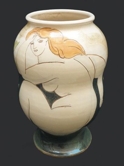 KAY Michael (né en 1937) Vase, 2004 Céramique, signée et datée à la base, Hauteur:...