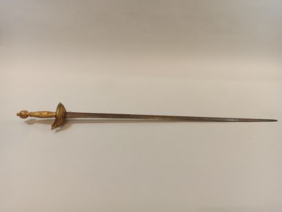 null Nice sword.

Gilt bronze mount, pommel, rocket and bivalve shell with rocaille...