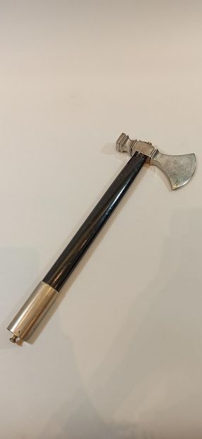 Small fireman style axe for ceremony, XIXth...