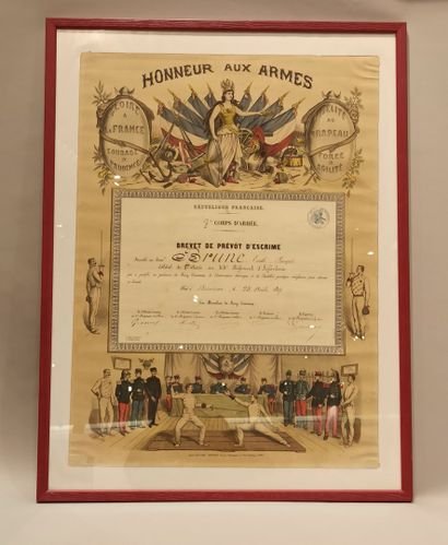 Patent of fencing provost granted to the...