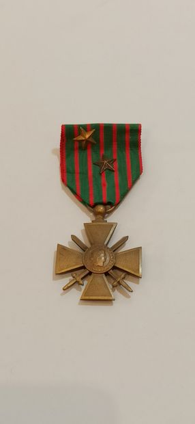 Croix de guerre 1914-1918 in bronze, with...