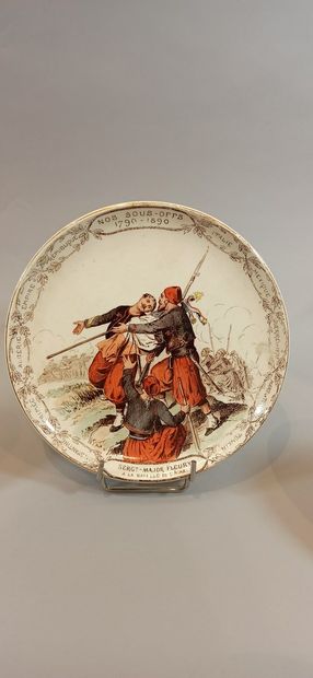 null CREIL ET MONTEREAU

7 earthenware plates with printed polychrome decoration...