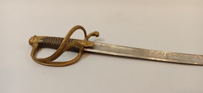 null Present sword. 

Of the type 1816 - 1822 officer,

Bronze hilt decorated with...