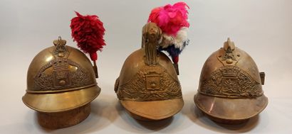 null LOT including:

- Helmet Model 1875 CITY OF LUZ

- Helmet Model 1885 VILLE DE...