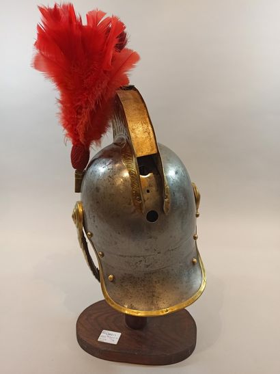 Cuirassier helmet model 1873. Manufactured by GODILLOT. Mane is missing