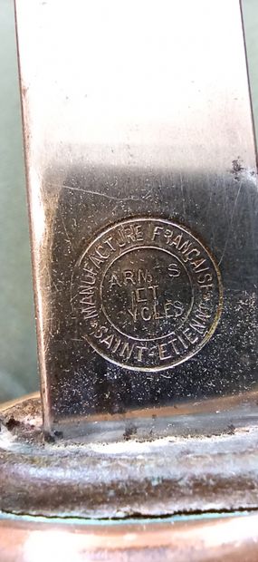 null Sabre type 1822 sans foureau fabrication manufacture Saint Etienne