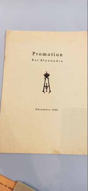 null Lot de 10 manuels d’instruction pour officier d’Artillerie, des années 1916...