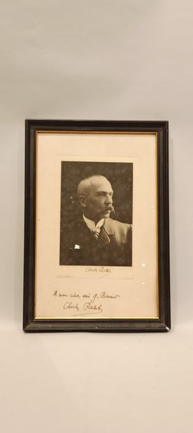  1 photographie dédicacée "A mon cher ami G. Bonnier" et signée Charles Richer