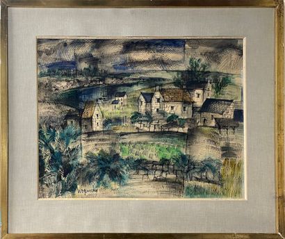 null WOGENSKY Robert, 1919-2019

Village

Indian ink and gouache (sunset), signed...