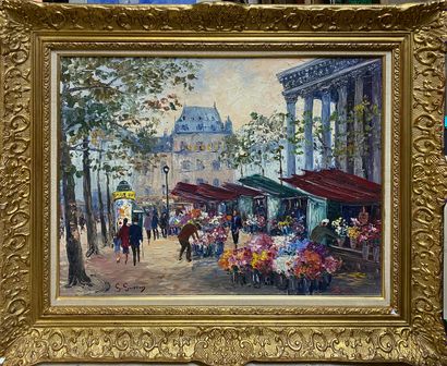 null GUERIN Georges, born in 1910

Flower Market of the Madeleine

oil on canvas,...