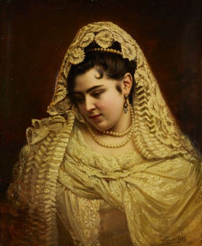 null PETIT Auguste, 1844-1927

Jeune femme au collier de perles, 1901

huile sur...