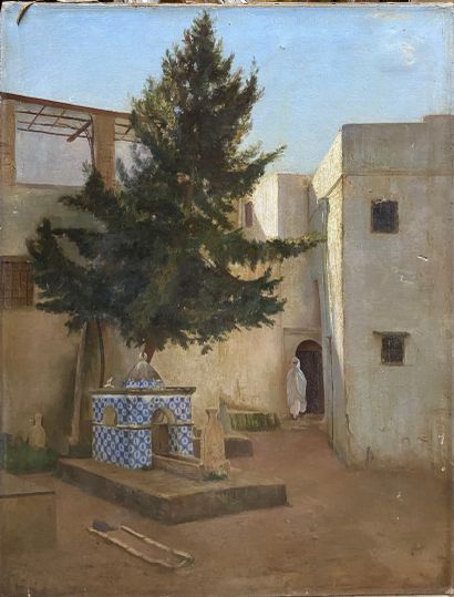 null EASTERN SCHOOL Late 19th century

Fountain and houses

oil on canvas (accidents...