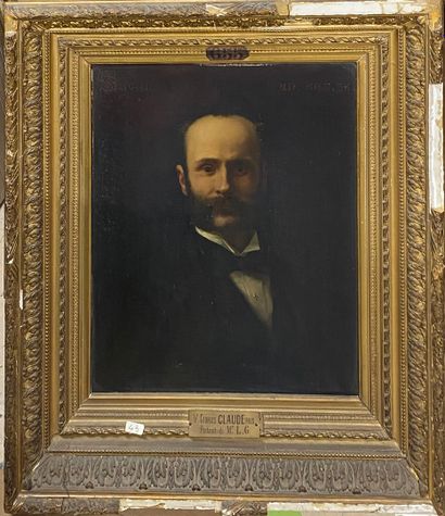 null 19th century FRENCH SCHOOL

Portrait of a man, Mr. L.G.

oil on canvas (wear...