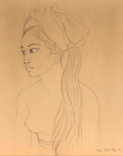null SNEL Han, 1925-1998

Balinese woman in a turban, Bali, 1965

black pencil and...