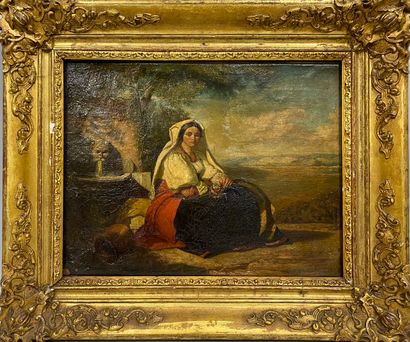 null FRENCH SCHOOL ENVIRONMENTAL 19th century

Italian at the fountain

oil on canvas...