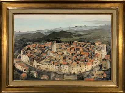 null FUCHS Danielle, 1931-2013

Panorama of the city of Vence, 1974

oil on canvas,...