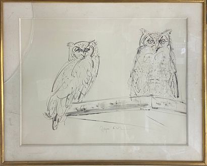 null BIRR Jacques (born in 1920)

Owl and Grand Duke

Ink and ink wash signed below...