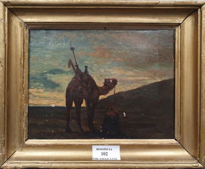 null EASTERN SCHOOL 19th century

Camel driver in the desert

oil on canvas (missing),...
