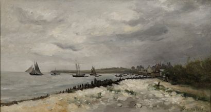null TROUILLEBERT Paul Désiré, 1829-1900

Sailing boats, Normandy

oil on canvas,...