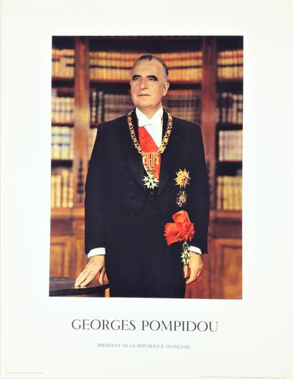 null Politique – François PAGES photographe. . « Georges Pompidou ». Imp Dreager....