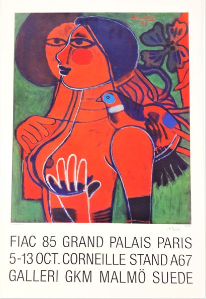 null Artist - Guillaume Cornelis Beverloo dit CORNEILLE (1922-2010) " FIAC 85 Grand...