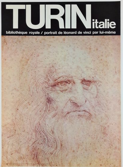 null Tourisme – « Turin Italie Bibliothèque Royale, portrait de Léonard de Vinci»....