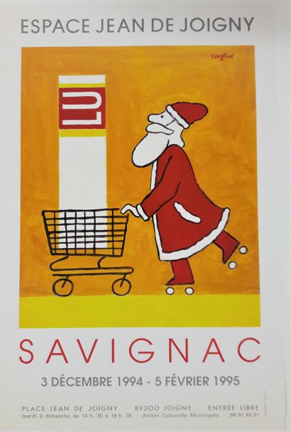 null Artiste – Raymond SAVIGNAC (1907-2002) « Lu » 1994. 4M impression. 59x39cm /...