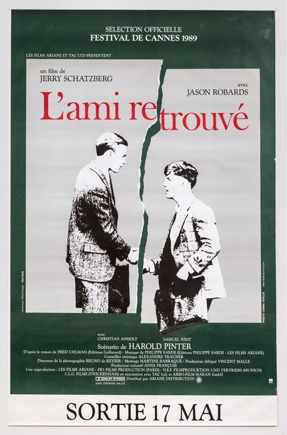 null Cinéma – Jouinneau Bourduge - « L'ami retrouvé ».1989. Imp Karcher 75x118cm...