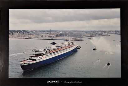 null 
Boat - Eric HOURI. "The Norway, formerly France" 1996. 50x75cm / 19.7x29.5in....